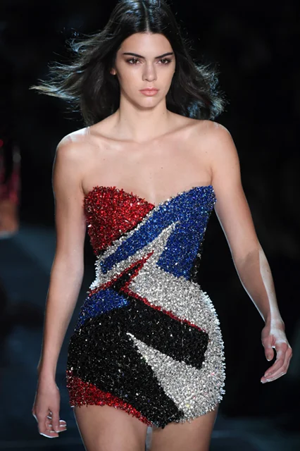 Kendall Jenner Paris Runway Wonder Woman Dress
