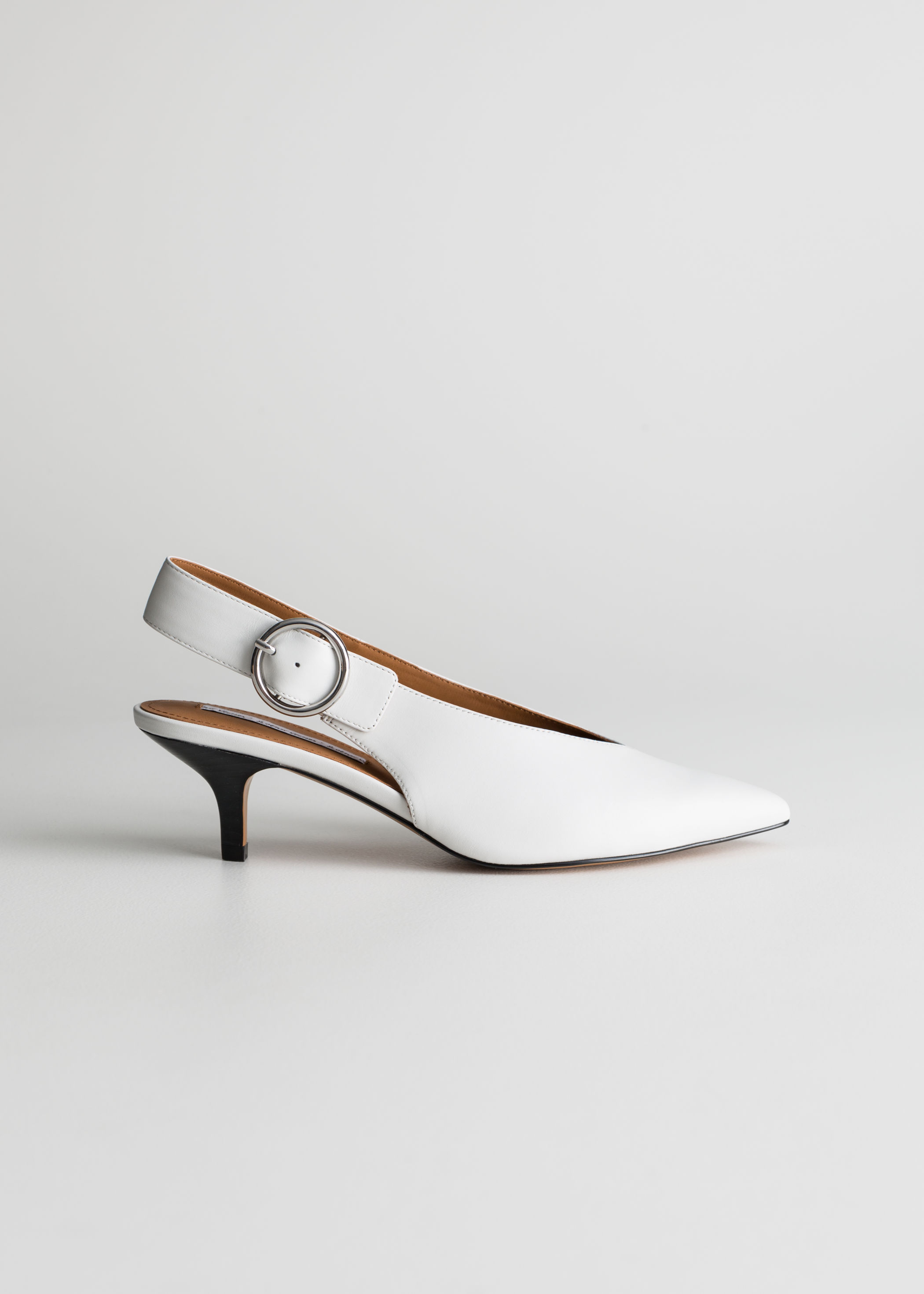 & Other Stories + Pointed Slingback Kitten Heels