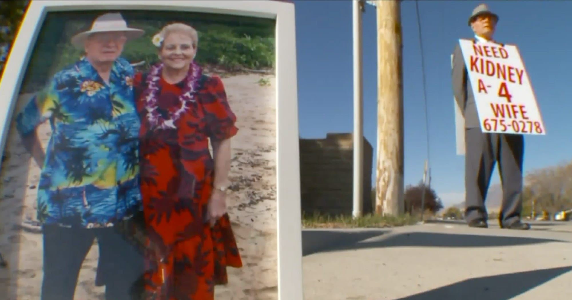 Need Kidney For Wife Sign Elderly Man Finds Donor