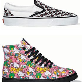hello kitty checkered vans