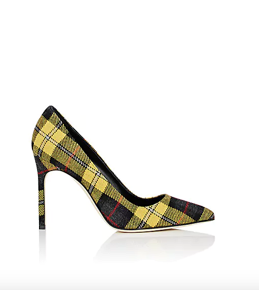 manolo blahnik plaid