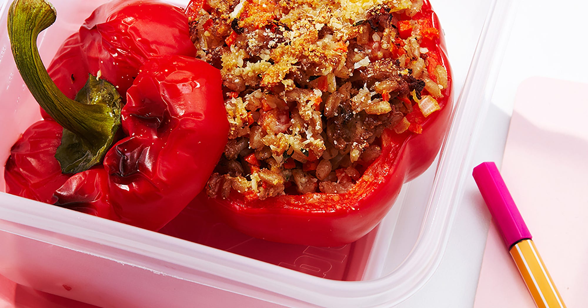 Healthy Stuffed Peppers Recipe With Farro