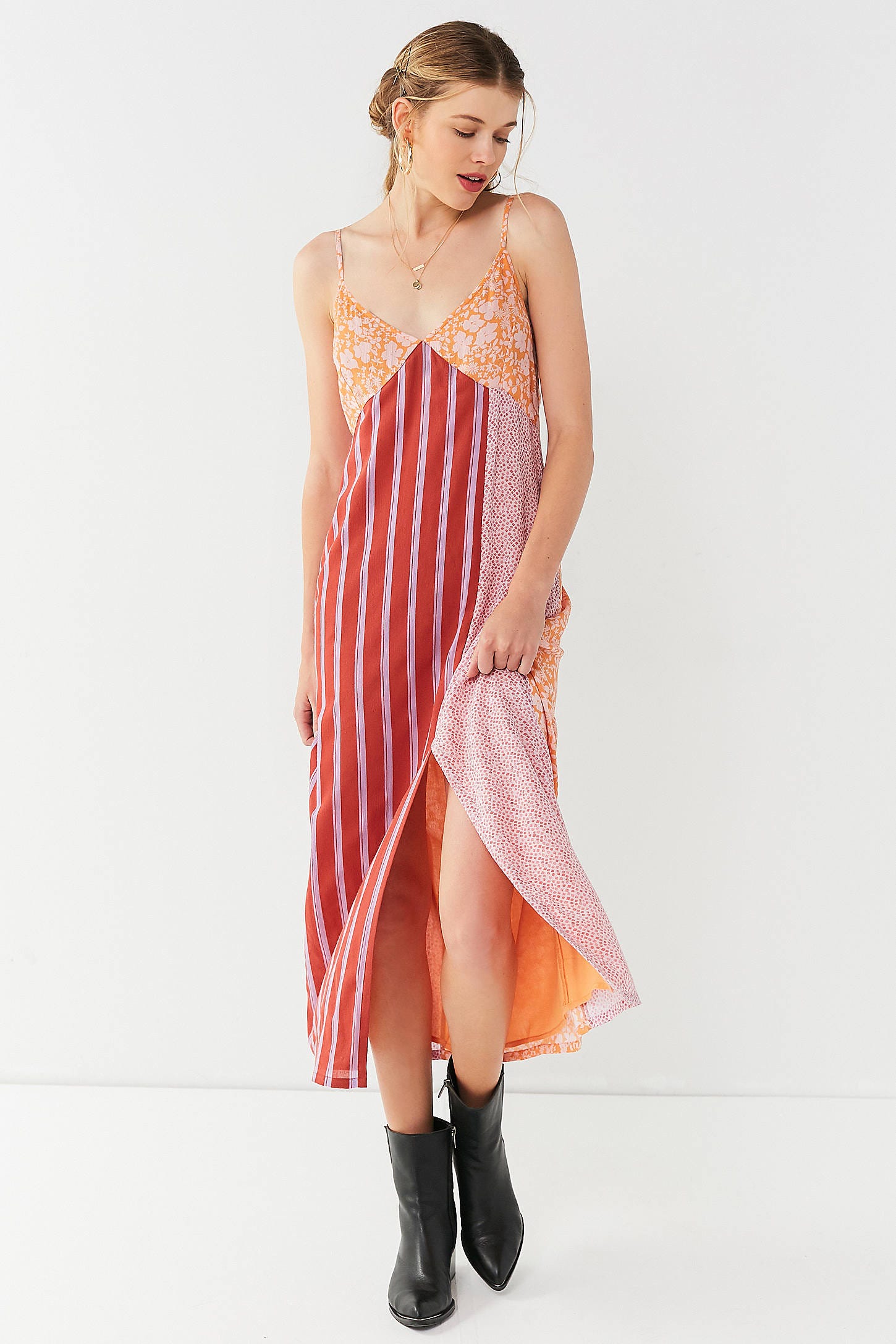 urban outfitters red slip dress Urban Outfitters/Bardot Red Slip Dress with