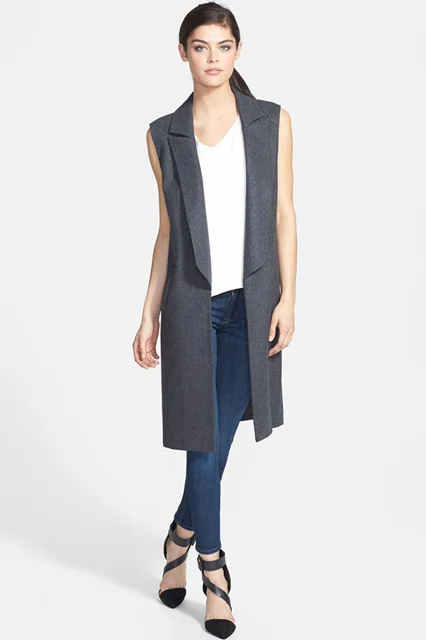olivia palermo grey dress Olivia Palermo Pleated Culottes Spring Outfit