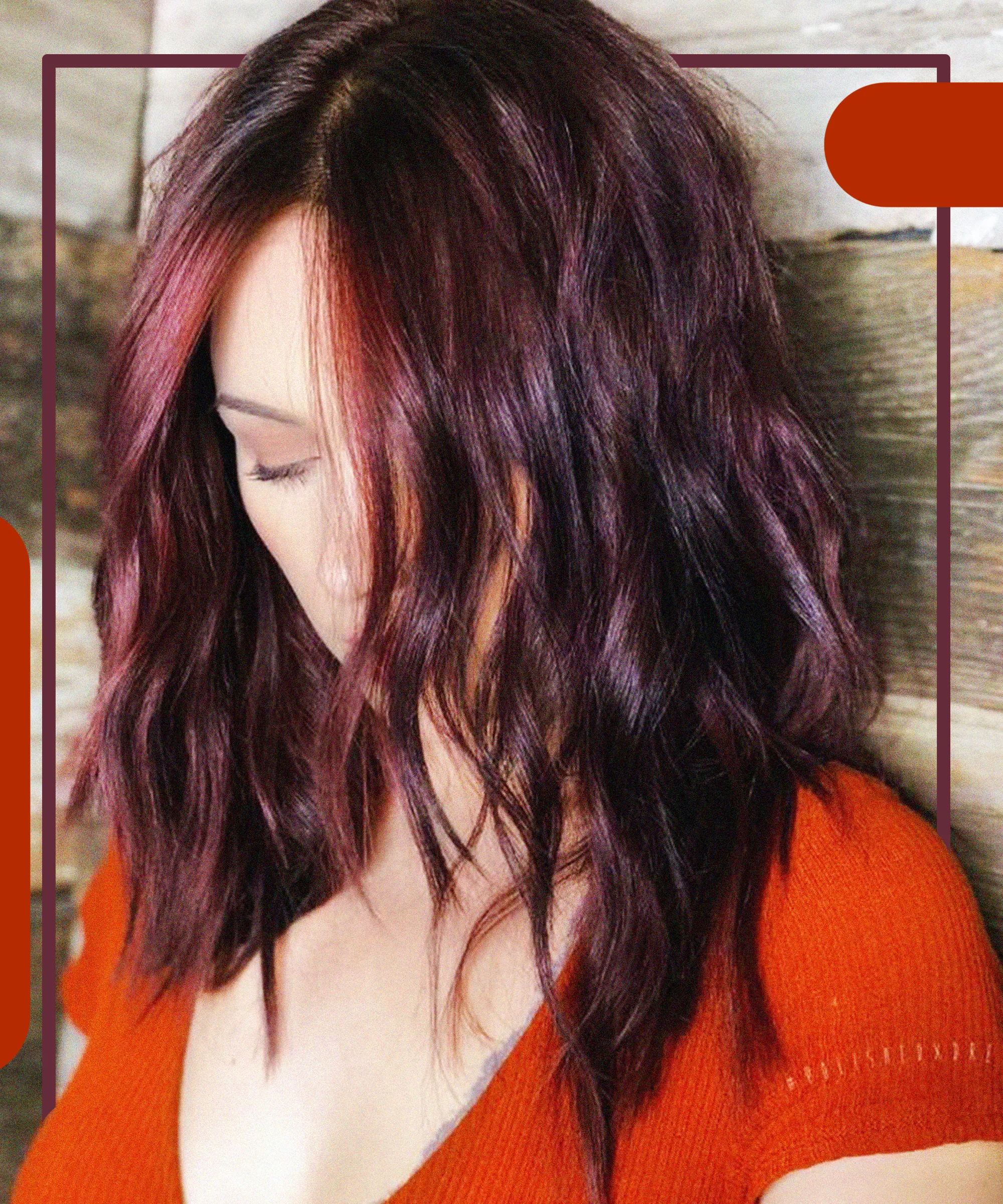 Merlot Wine Red Hair