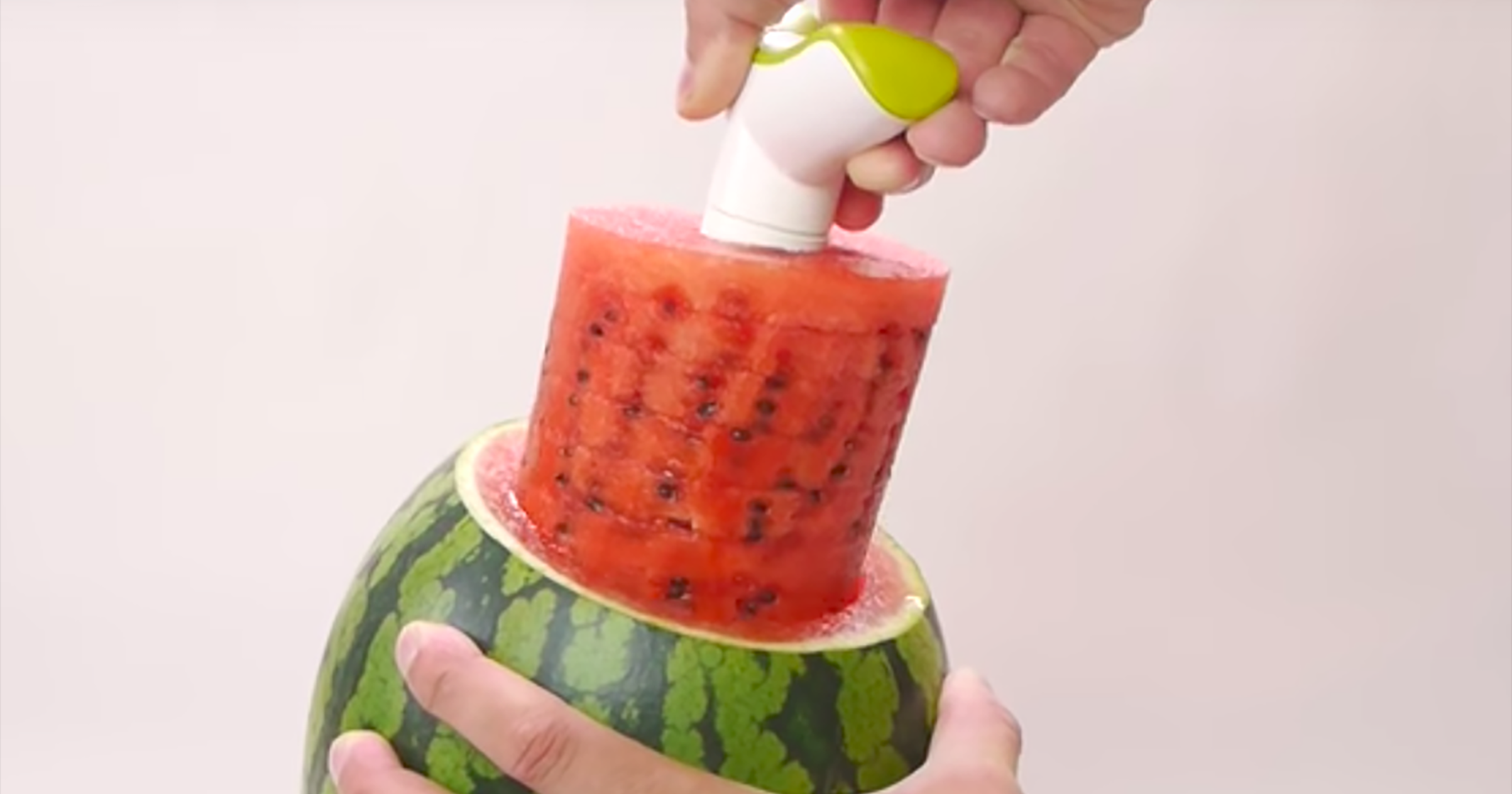 Cutting A Watermelon With A Pineapple Corer Hack Test