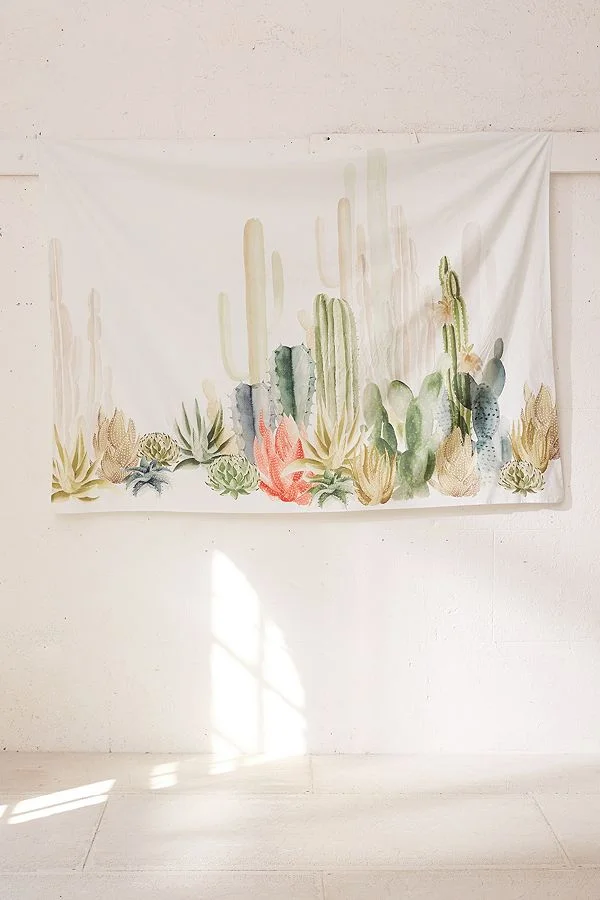 Urban Outfitters + Cactus Landscape Tapestry