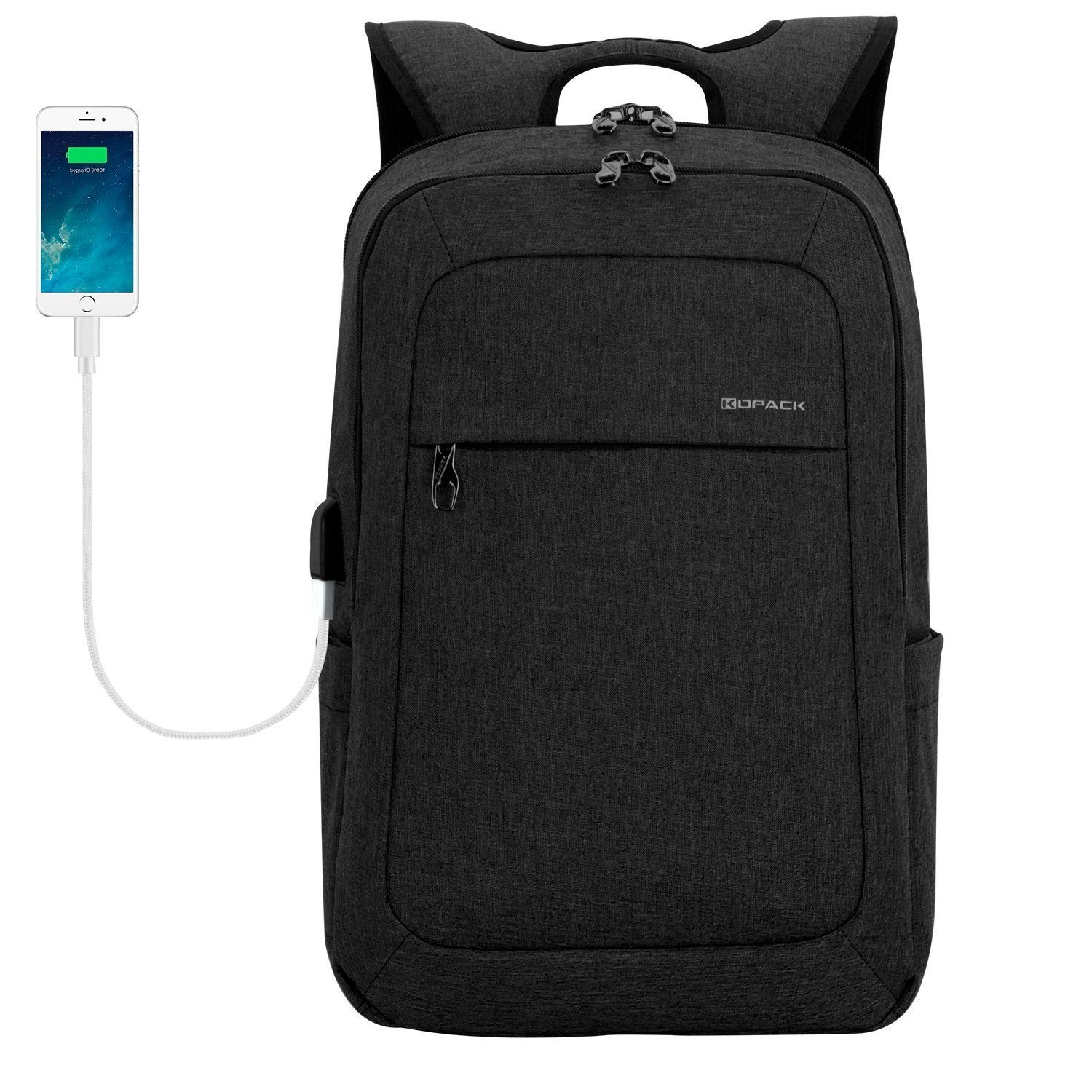 Kopack + Lightweight USB Port Laptop Backpack