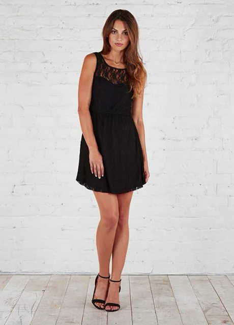 white lace cold shoulder dress Verona Off-Shoulder Lace Overlay Mini Dress White