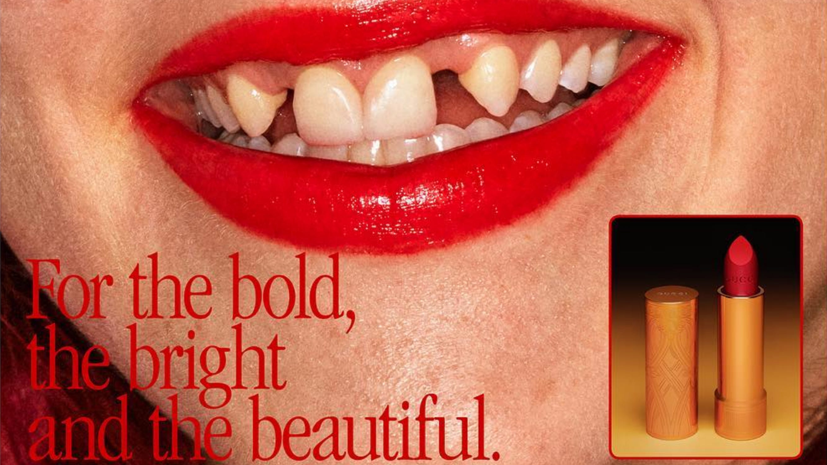 gucci lipstick campaign