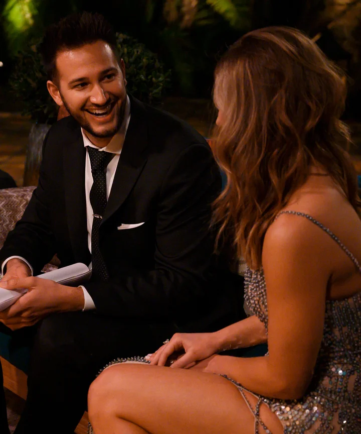 navy blue dress for baby girl Hannah B's Dress On 'The Bachelor' Finale For Her 'Bachelorette'  Announcement Is Red Hot