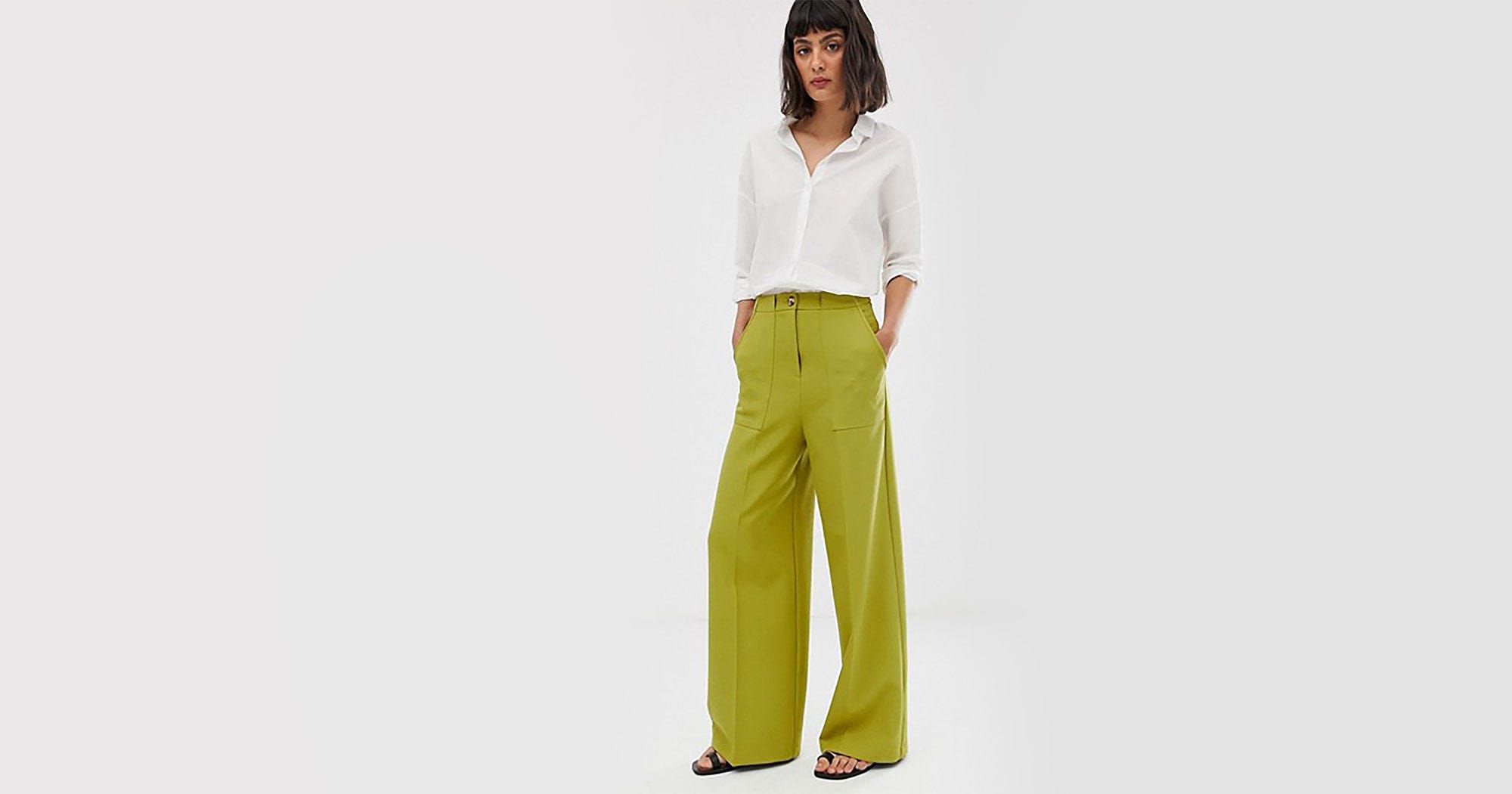 narrow palazzo pants