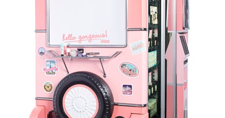 Benefit Cosmetics Vending Machine Airport Makeup Kiosk