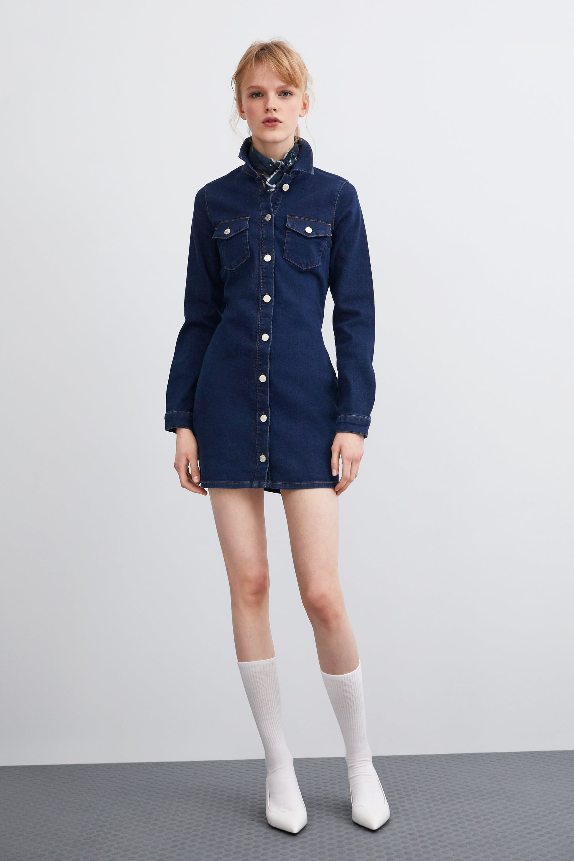 Zara + Authentic Denim Dress