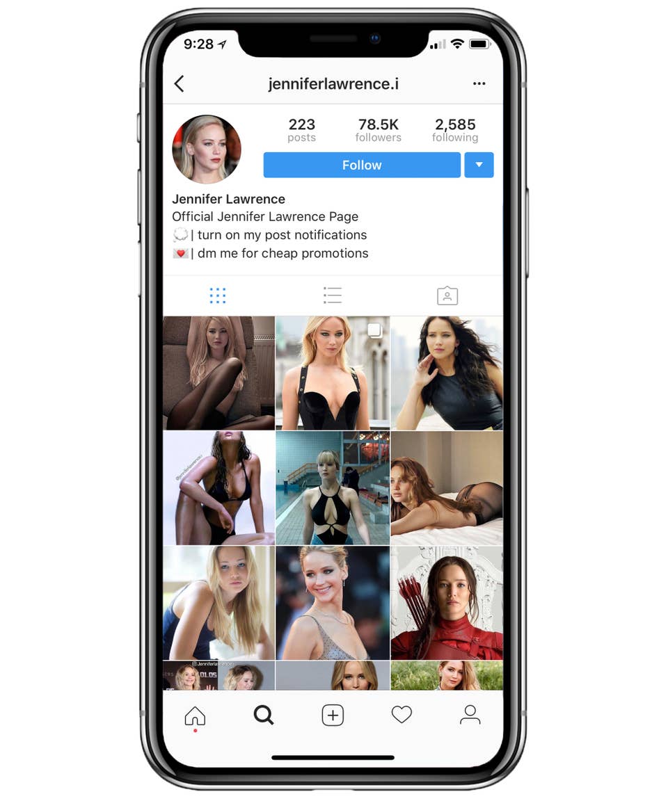 Riley Jenner Jennifer Lawrence Instagram Fakes