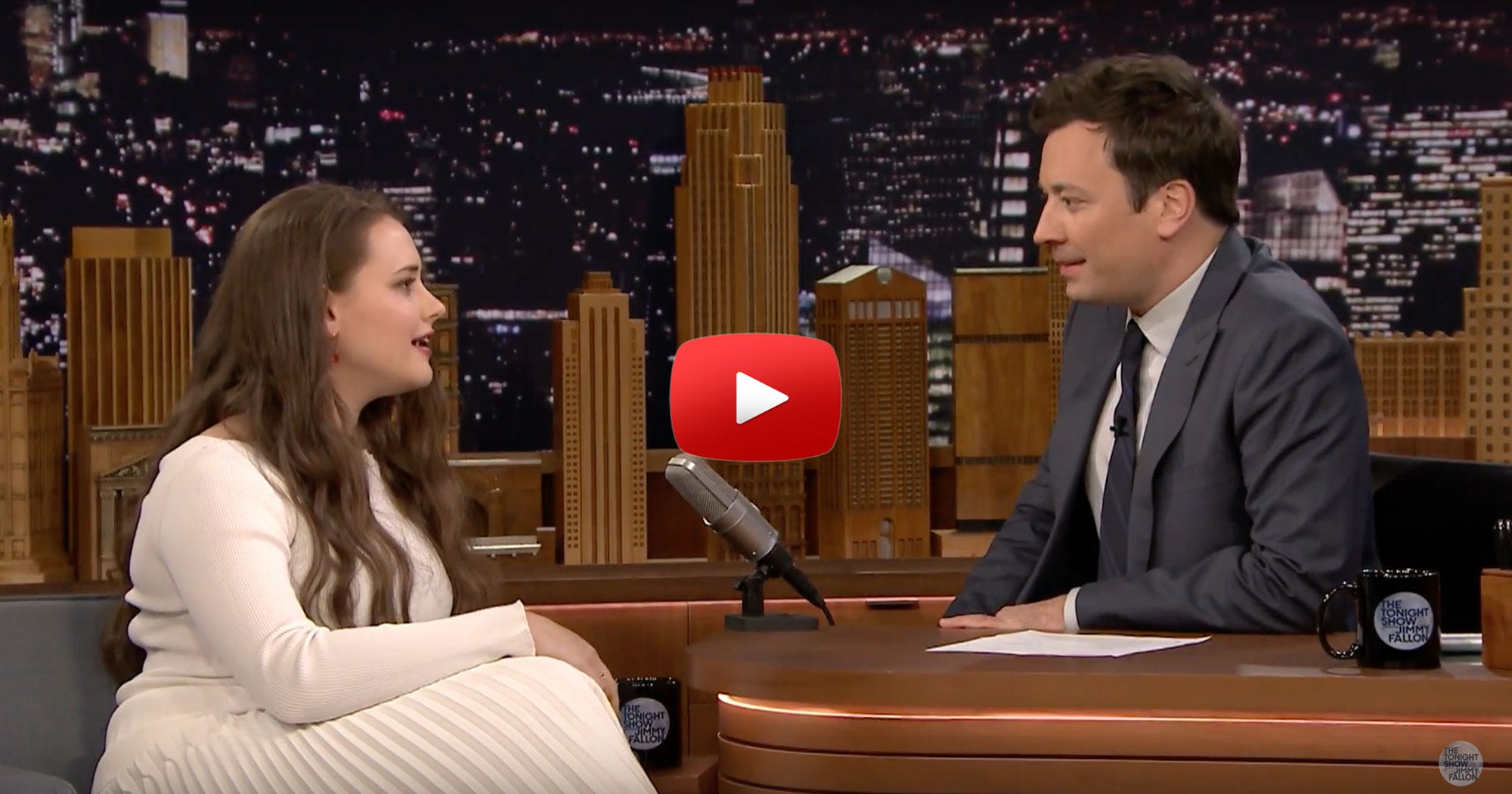 Katherine Langford Lady Gaga Piano Nudes Joke Fallon