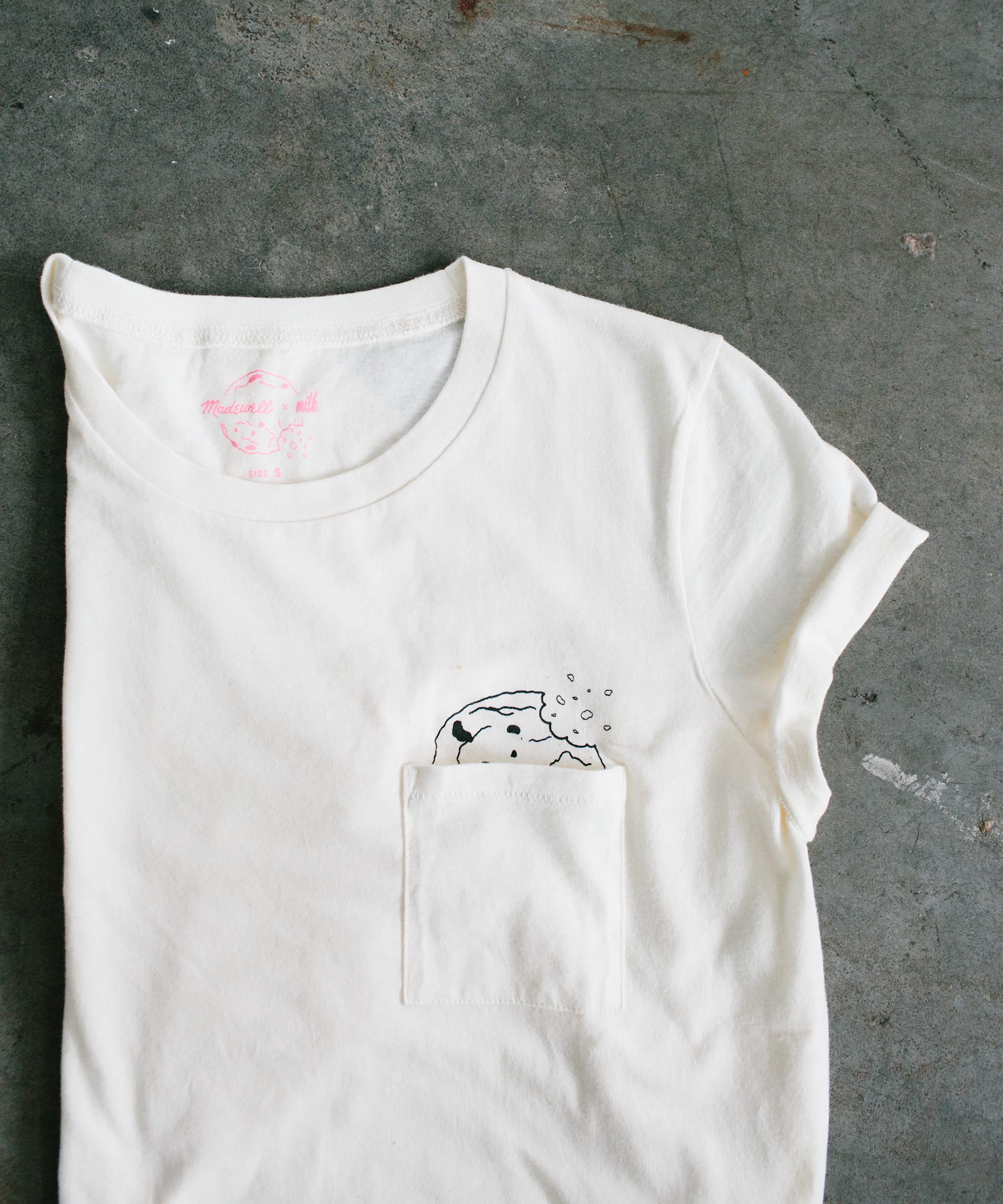 MILK BAR Tシャツ FOR YOUR EYES ONLY 新品未使用 Madewell Milk Bar Bakery Collaboration