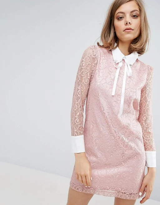 Sister Jane + ace Dress with Embellished Collar