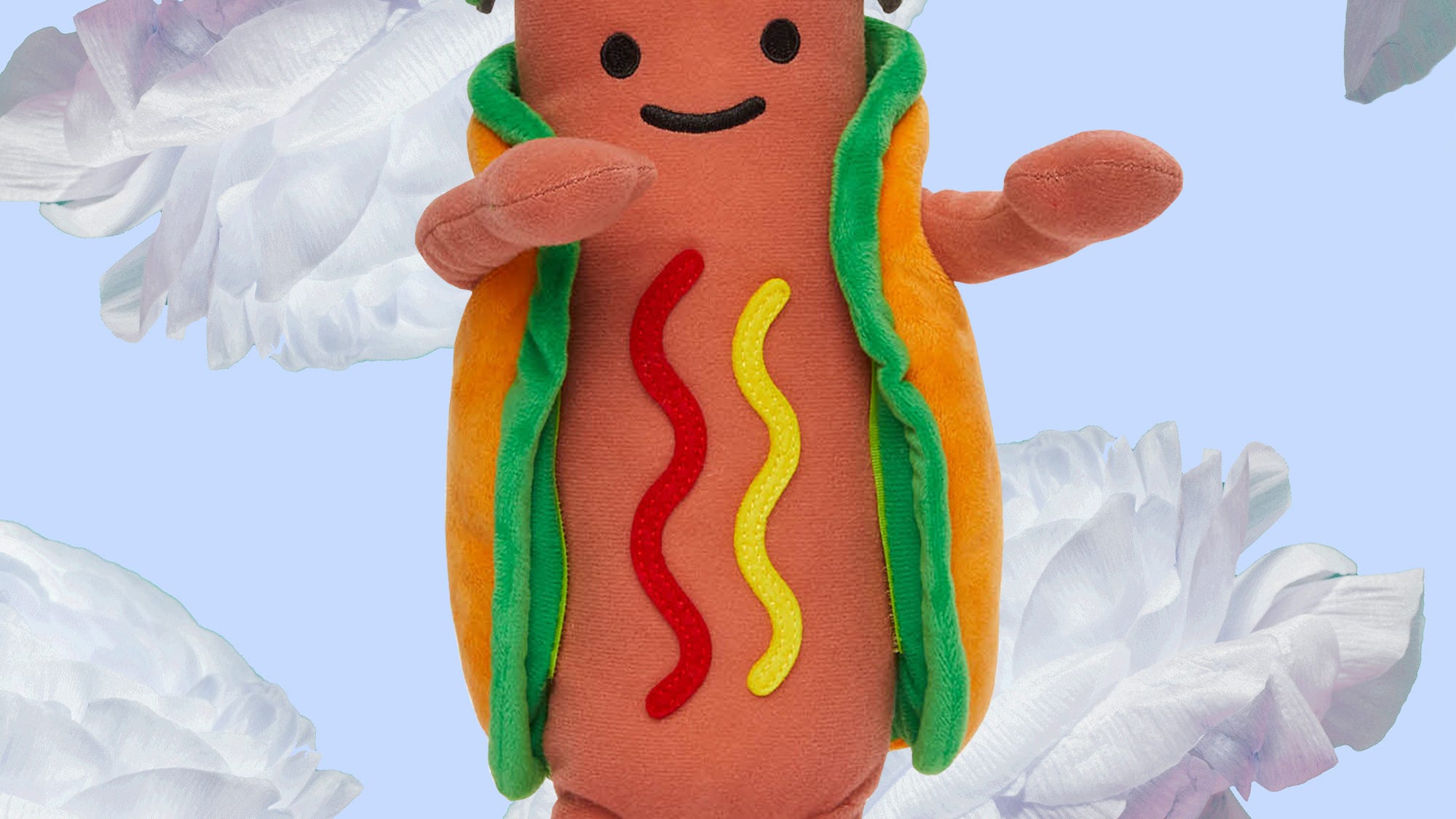 dancing hot dog plush