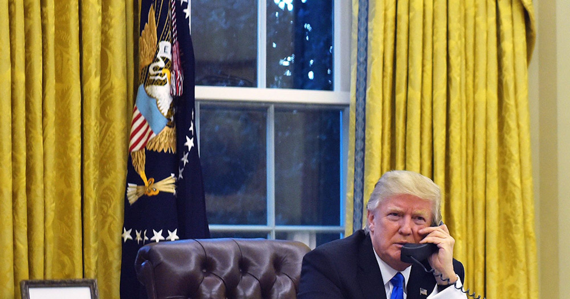 Oval Office Redecorated President Donald Trump