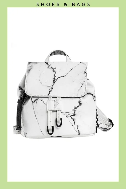 eddie borgo mini backpack white marble Marble Print Clothes and Accessories