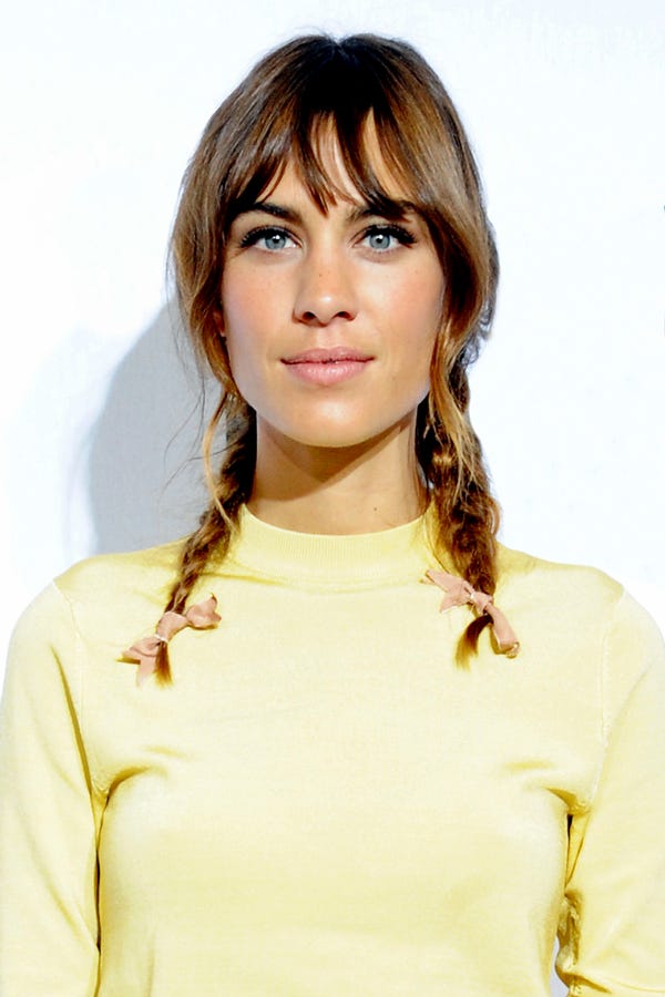 Alexa Chung Pigtail Braids - Model Hairstyles