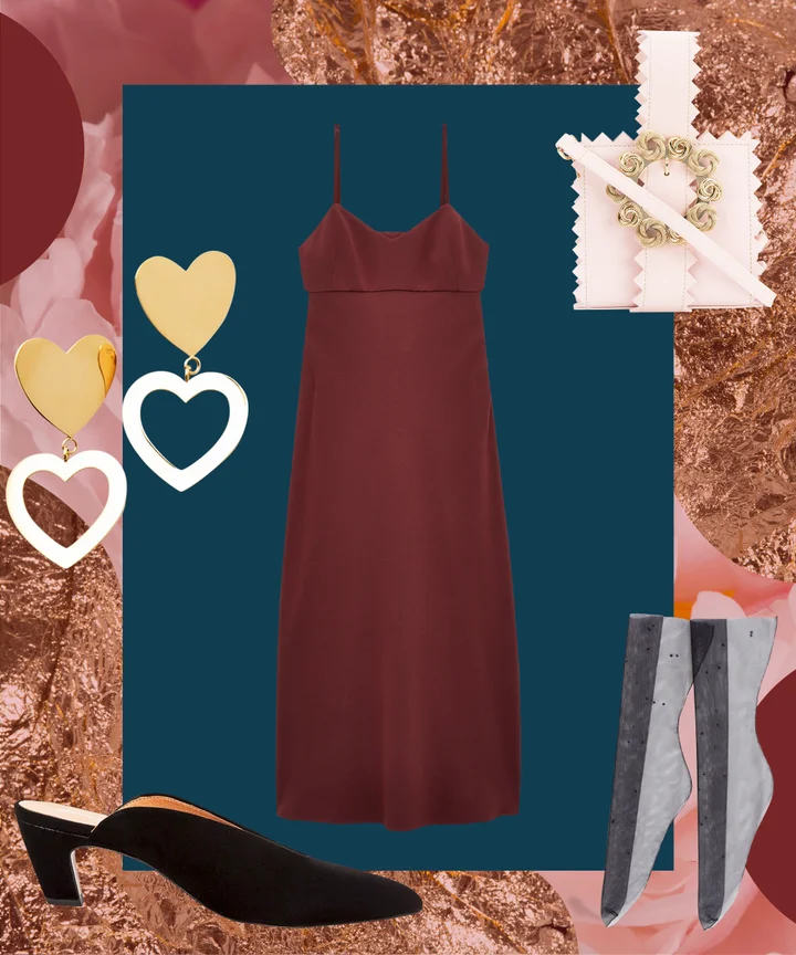 sachin and babi light blue dress Aritzia Fawn Poplin Dress In Poppy Red by Aritzia main image 1