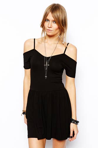 black spring dress