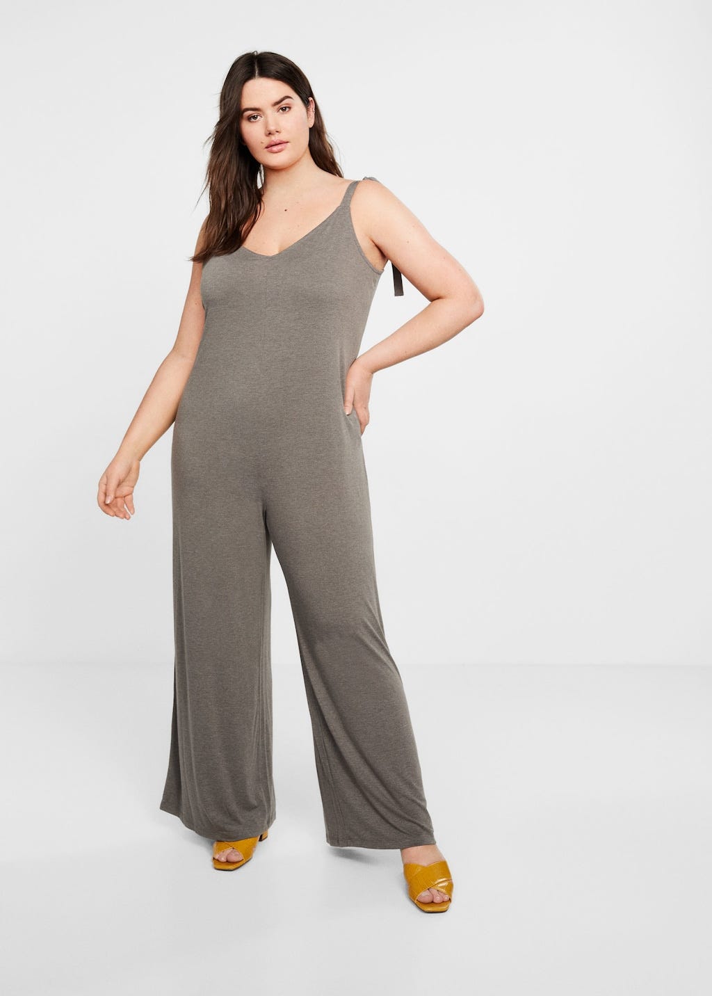 Violeta By Mango + Flowy Long Jumpsuit