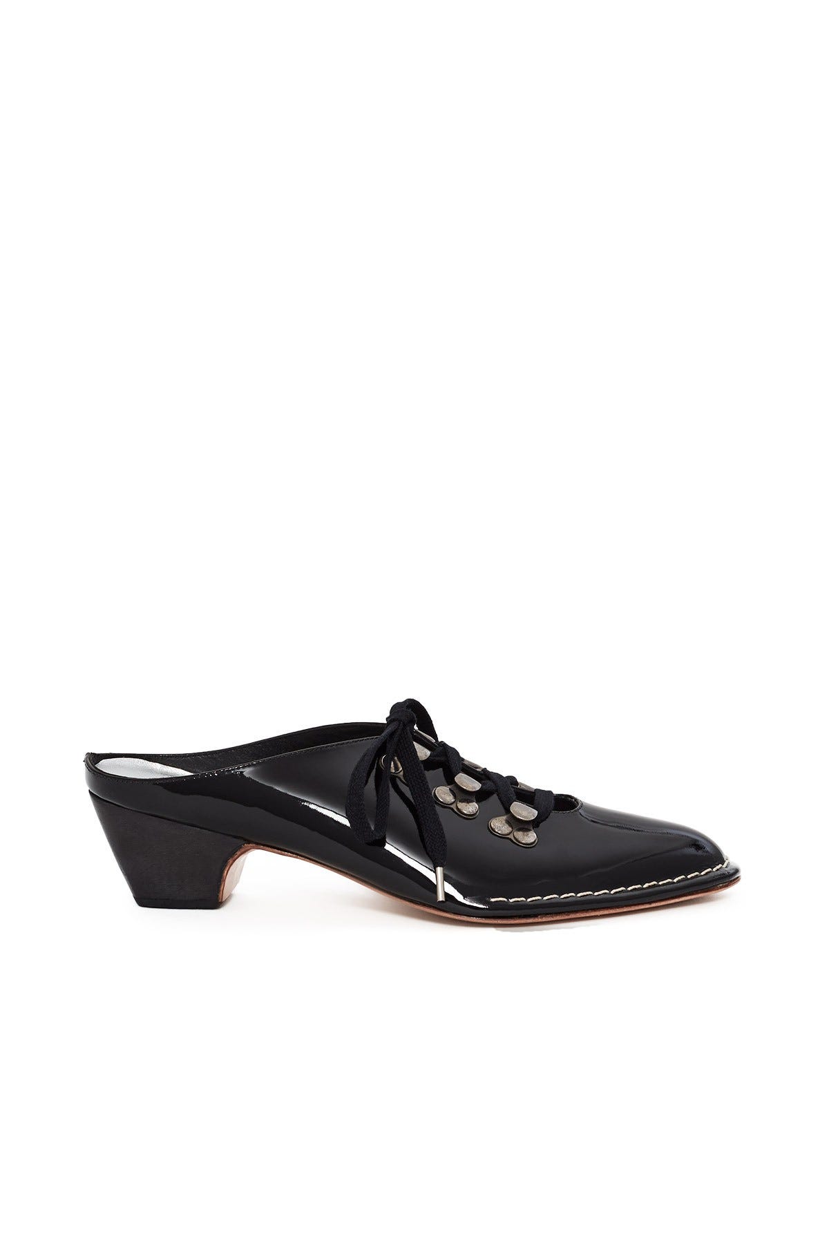 slip on heeled mules
