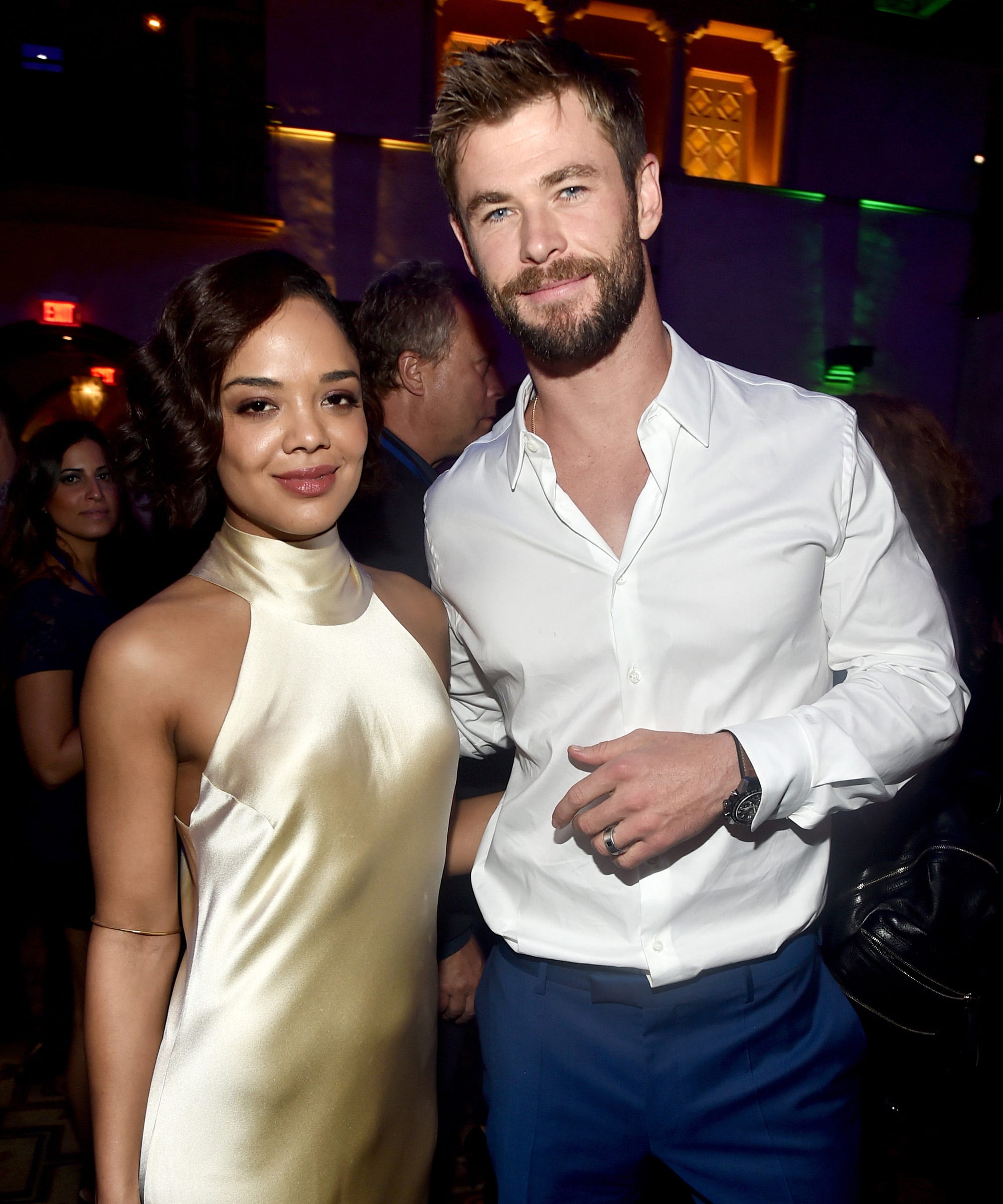 First Look Men In Black Chris Hemsworth Tessa Thompson