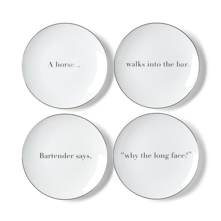 ED + Joke Appetizer Plate Set