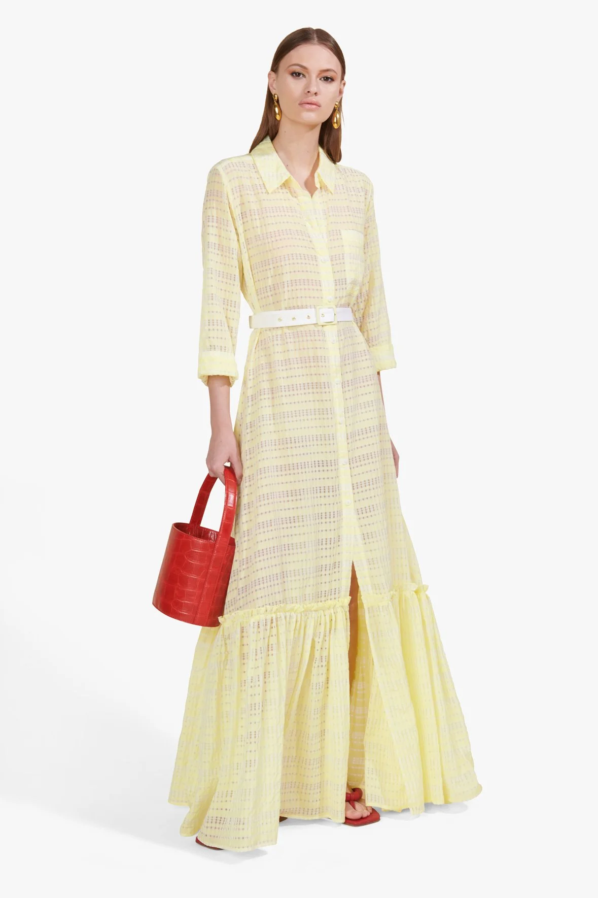 slim fit dress slacks STAUD STELLA DRESS TAUPE