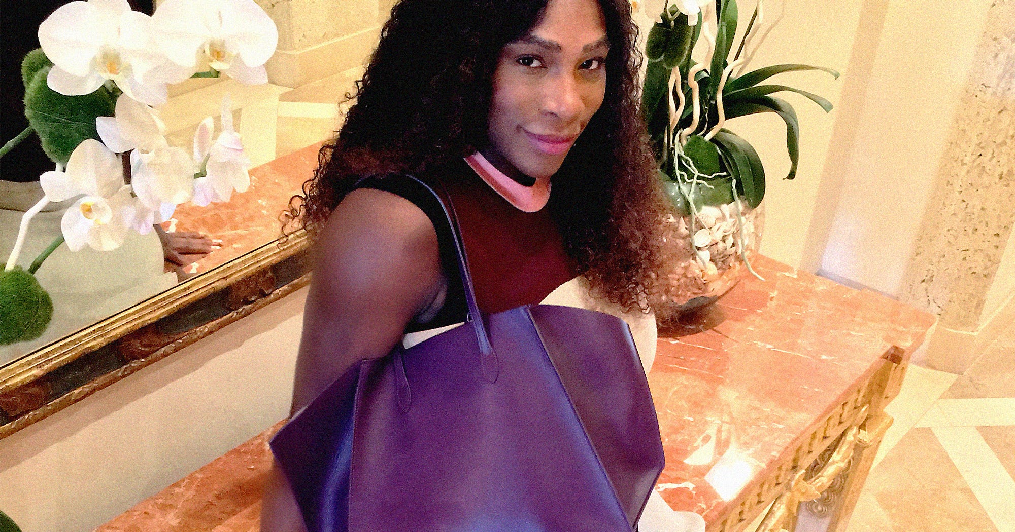 Serena Williams Purple Purse Domestic Violence Month(01)