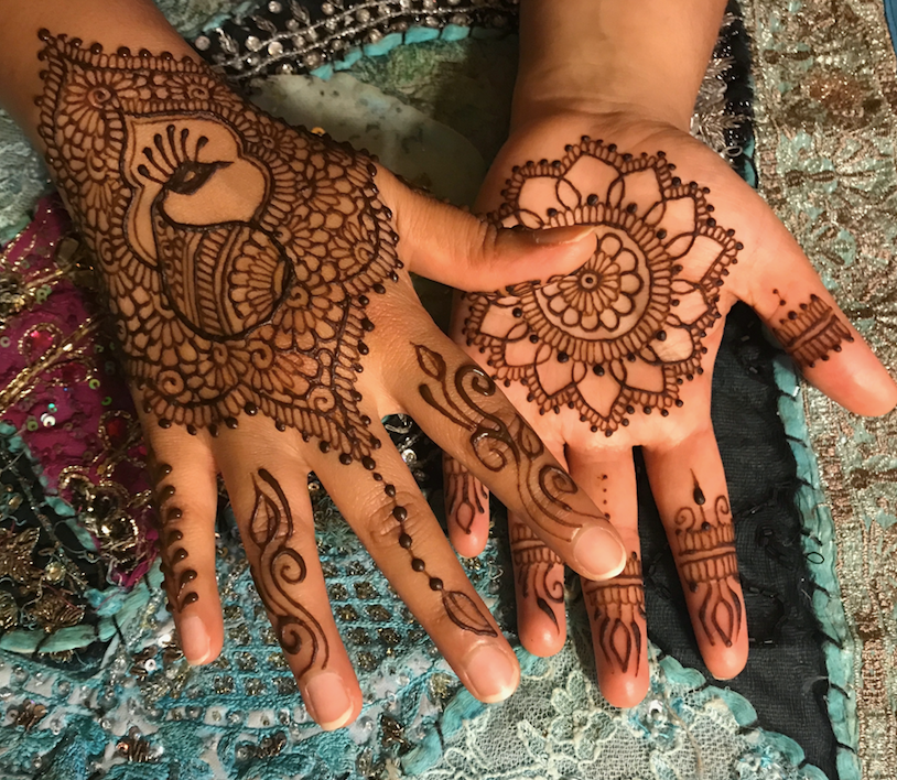 wedding henna hand tattoos