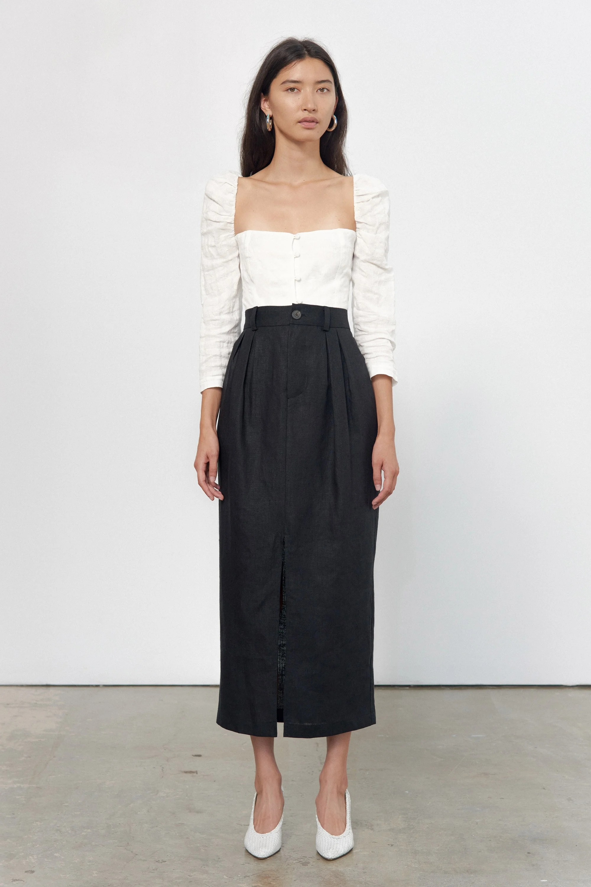 NEW Mara Hoffman Juana Puff Sleeve Top Off-the-Shoulder Size 12