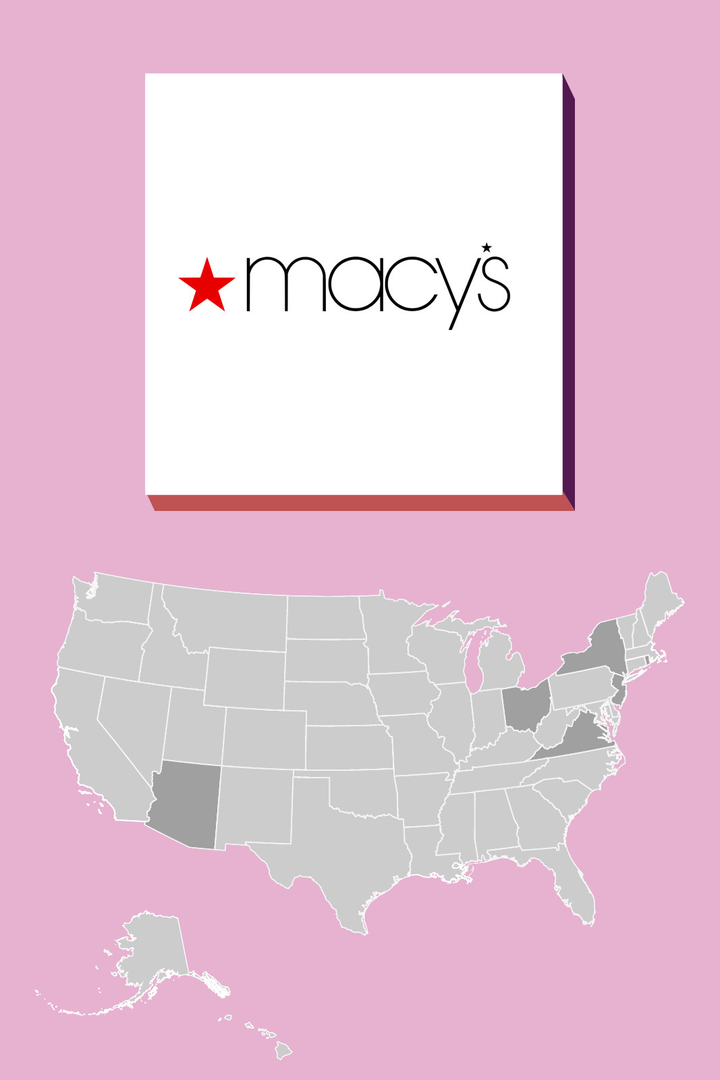 Popular Clothing Stores 2016 Macys, Forever 21