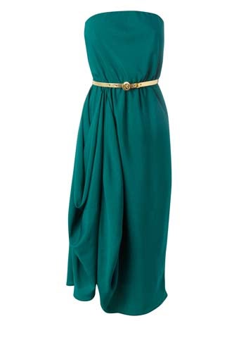 emerald green bridesmaid dresses long Emerald Green Chiffon One Shoulder Bridesmaid Dresses With Slit – Lisposa