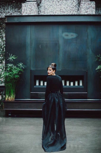 NYC Bride Wears Black Wedding Dress