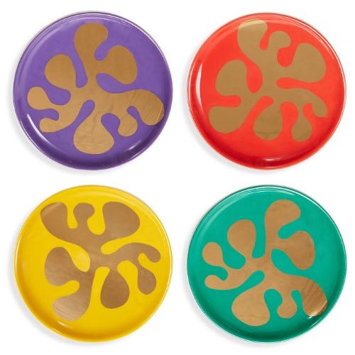 Jonathan Adler + Jonathan Adler Amoeba Coaster Set (Set of 4)