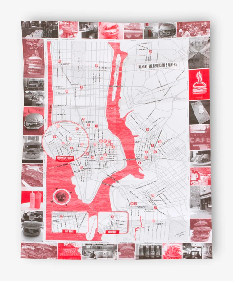 Project No.8 + All You Can Eat Press New York Burger Map