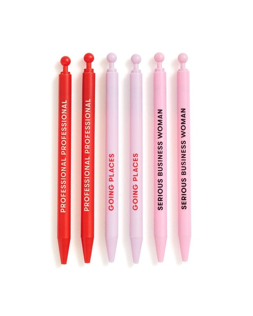 ban.do + Write On Mechanical Pencil Set Working Girl