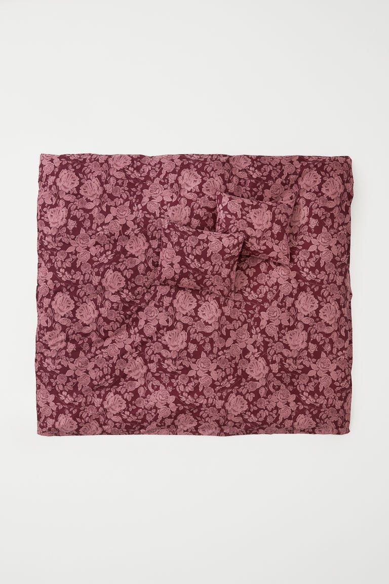 H&M + Floralprint Duvet Cover Set