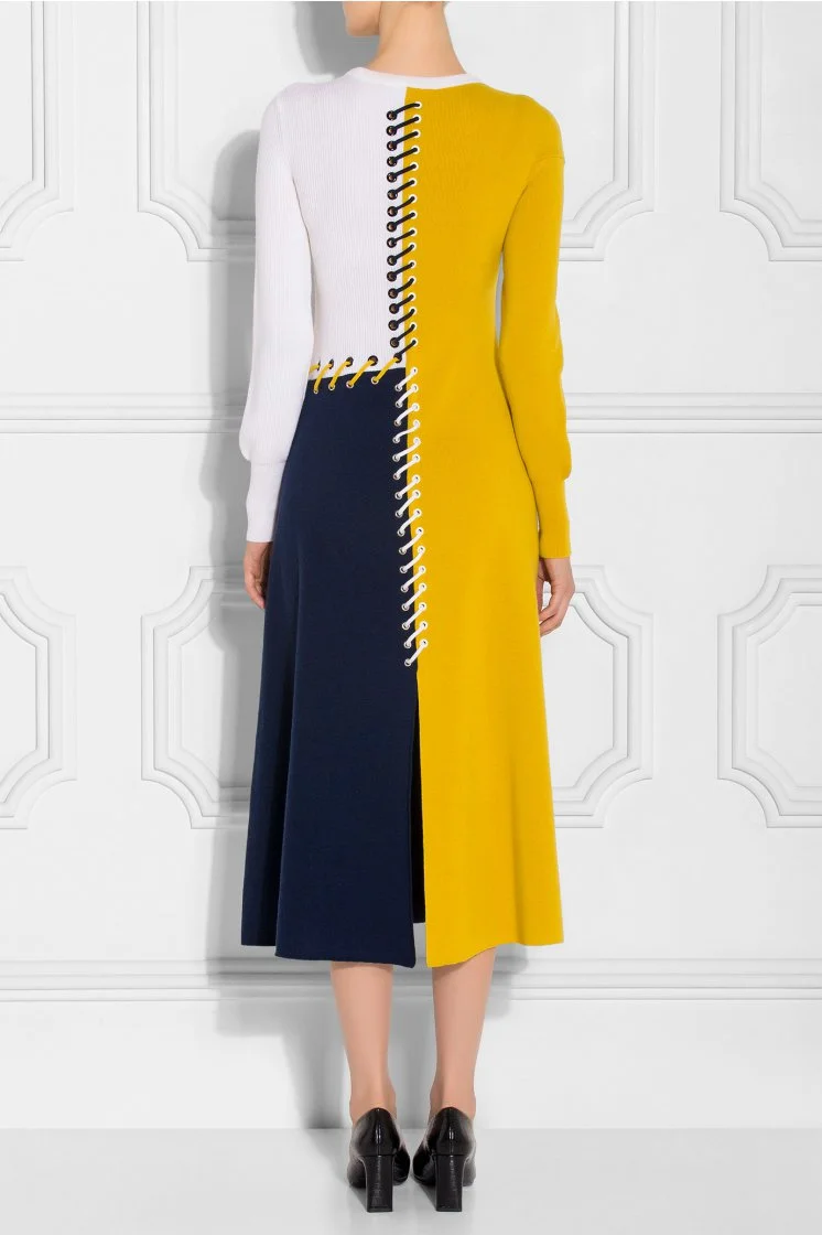 slim fit dress slacks Layan Gown