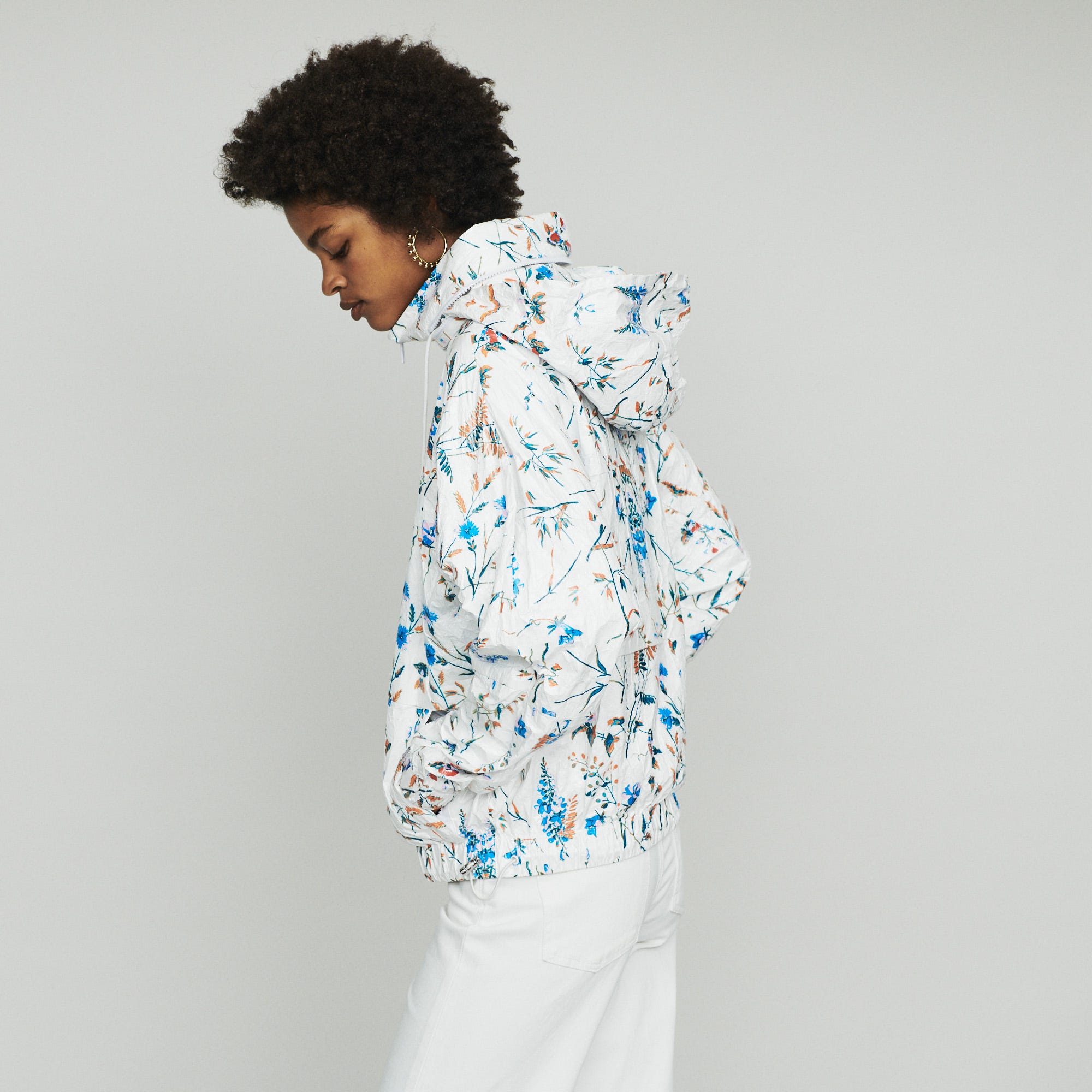 Maje + Floral Windbreaker