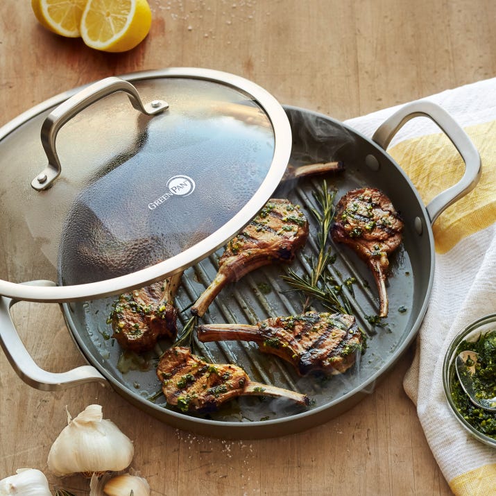 GreenPan + Pure Ceramic + Healthy Grill Pan