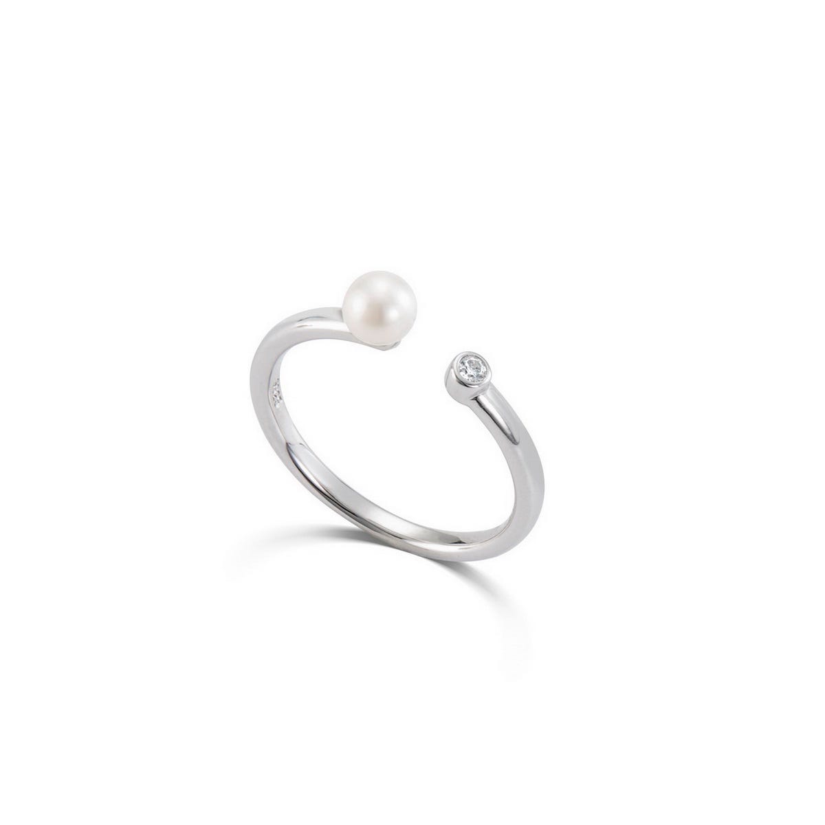 Kasan Pearl And CZ Ring kasan-pearl-and-cz-ring