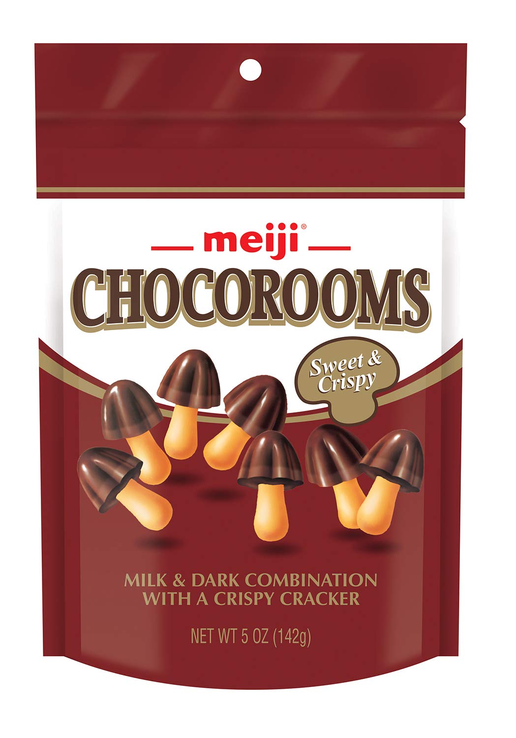 Meiji + Chocorooms Pouch, 5 Ounce (Pack of 12)