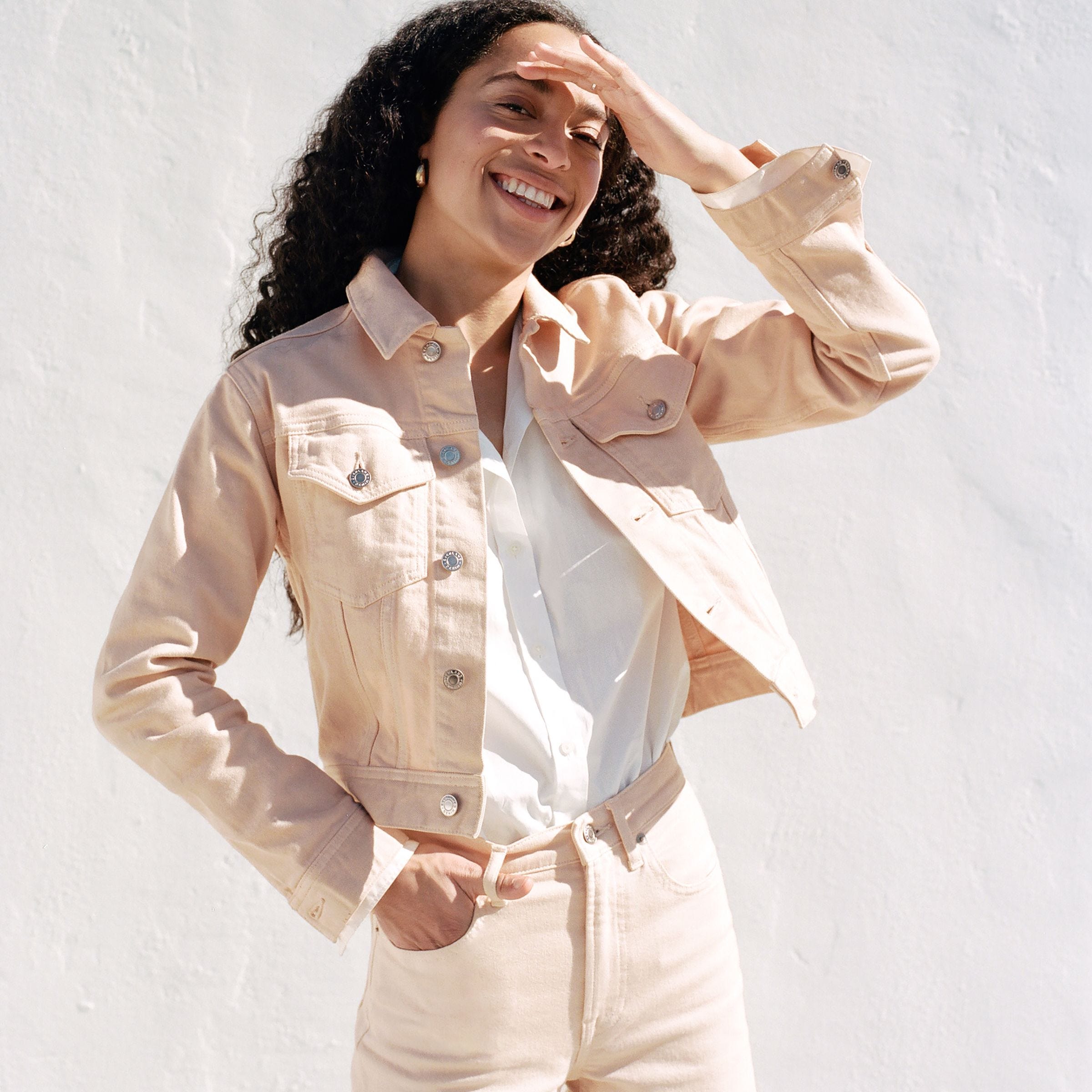 Everlane + The Edition 01 Cropped Denim Jacket