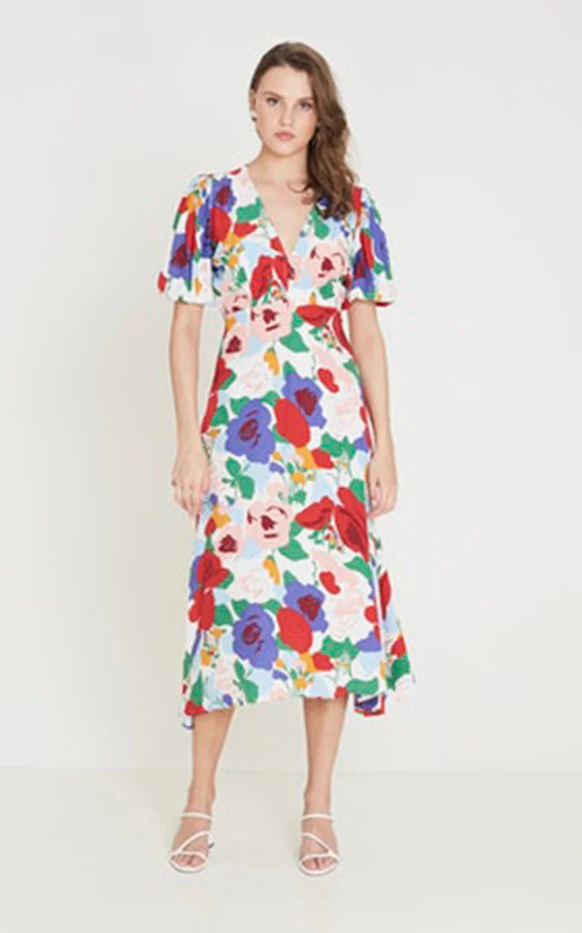 faithfull the brand vittoria midi dress Faithfull the Brand + Vittoria Floral Midi Dress